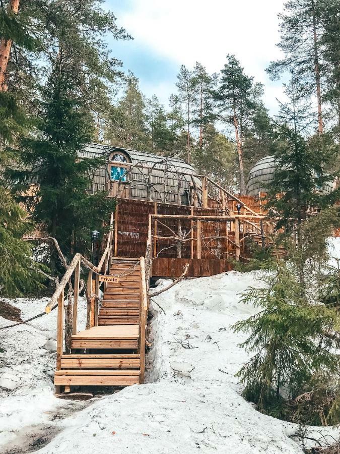 Igluhut - Sleep With Reindeer Villa เอสโป ภายนอก รูปภาพ